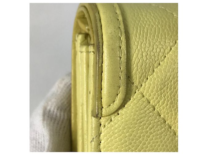 Chanel Filigree CC Coco Mark Bifold Langbörse Gelb - Ansicht 9