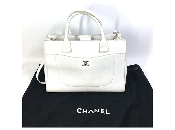 Executive Chanel A69931 CC Coco Mark Neo Borsa Esecutiva Grande 2 Vie Bianco - vista 12