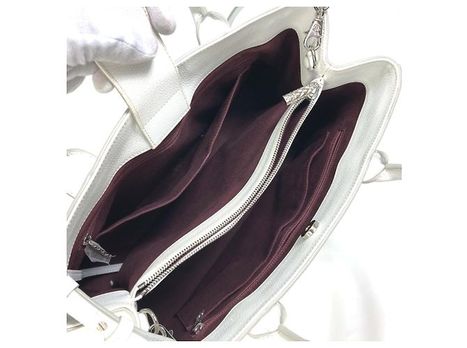 Executive Chanel A69931 CC Coco Mark Neo Borsa Esecutiva Grande 2 Vie Bianco - vista 8