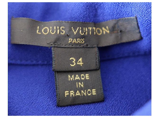Lila Crepe Monogramm Krawattenbluse Louis Vuitton Resort 2017 - Ansicht 6