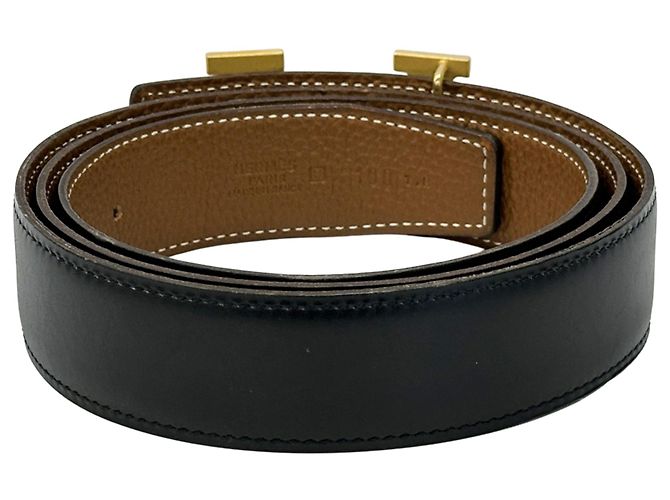 Cintura Reversibile Hermès Constance Marrone Nero - vista 2