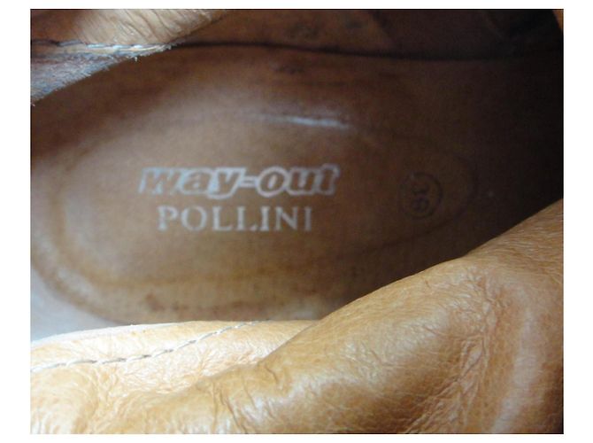 Pollini Way Out Leder Bikerstiefel hellbraun - Ansicht 7