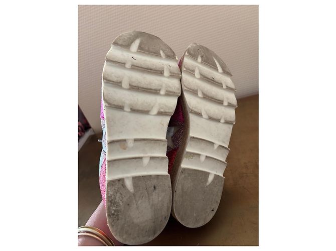 Stella Mc Cartney Sneakers Stella McCartney Rosa con Paillettes e Suola in Corda - vista 9