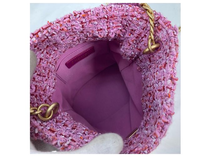 Pochette a forma di secchio con catena CC Coco Mark di Chanel 2022SS Rosa - vista 11