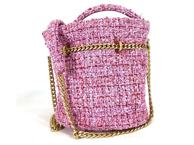 Pochette a forma di secchio con catena CC Coco Mark di Chanel 2022SS Rosa - vista 2