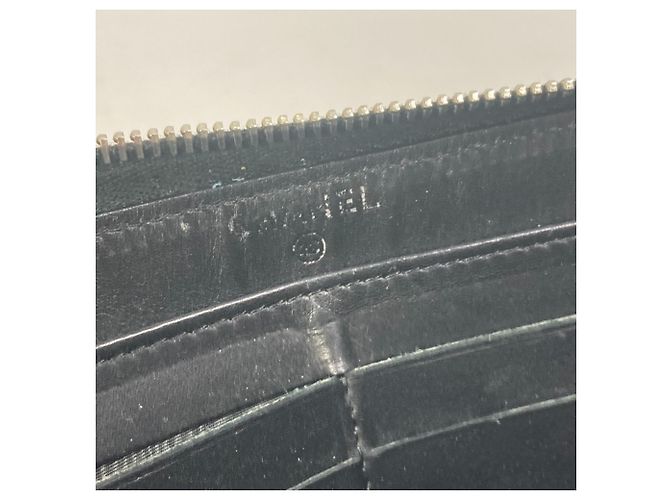 Cartera larga acolchada Chanel Coco Mark CC Negro - vista 12