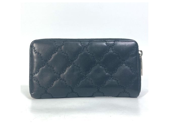 Cartera larga acolchada Chanel Coco Mark CC Negro - vista 2