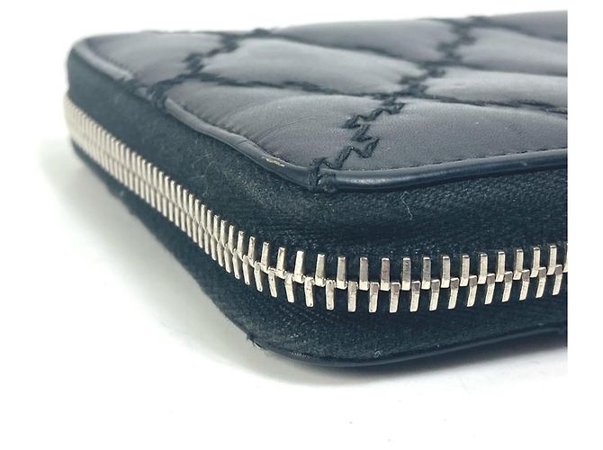 Cartera larga acolchada Chanel Coco Mark CC Negro - vista 4