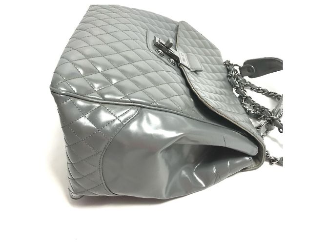 Borsa in pelle grigia Chanel Marrone - vista 3