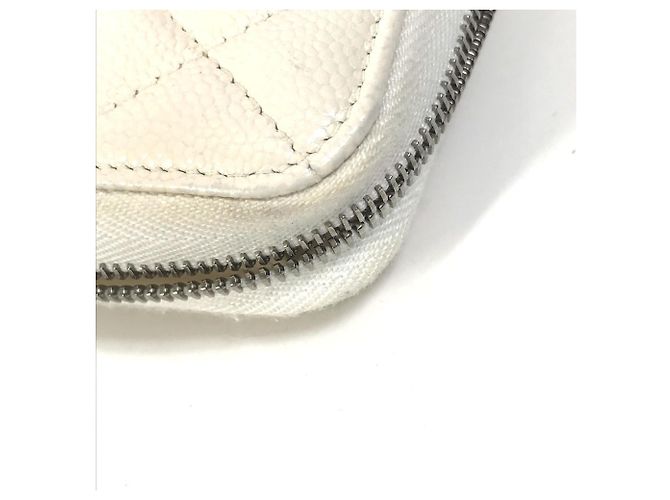 Chanel A50097 Cartera Larga Matelassé CC Blanco - vista 12