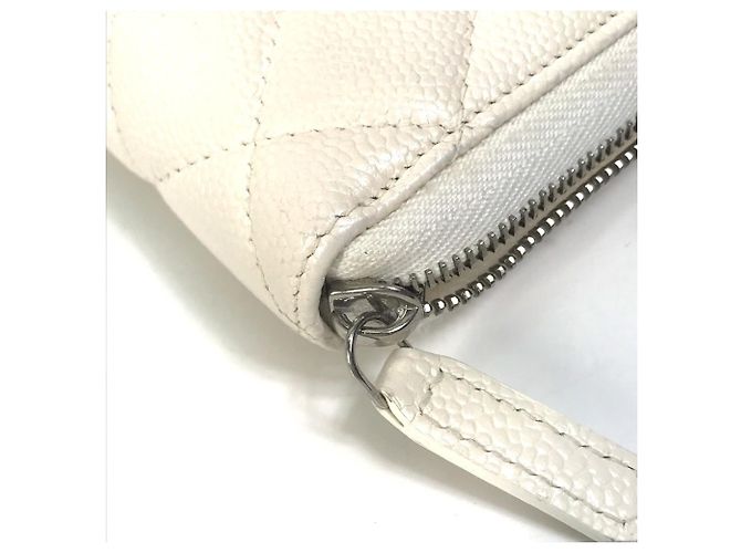 Chanel A50097 Cartera Larga Matelassé CC Blanco - vista 15