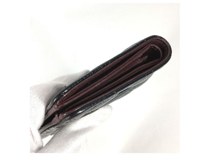 Chanel CC Coco Mark gesteppte Bifold-Langbörse Schwarz - Ansicht 13
