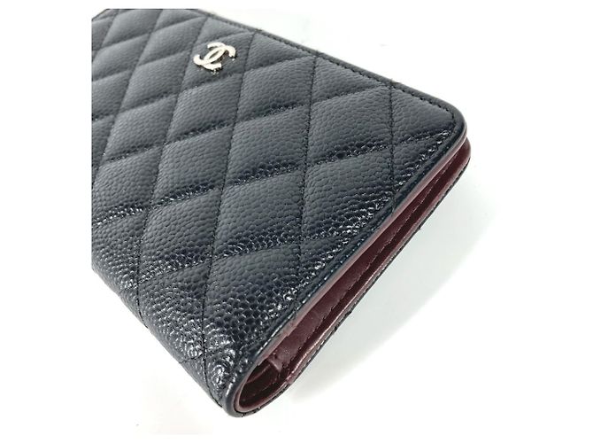 Chanel CC Coco Mark gesteppte Bifold-Langbörse Schwarz - Ansicht 2