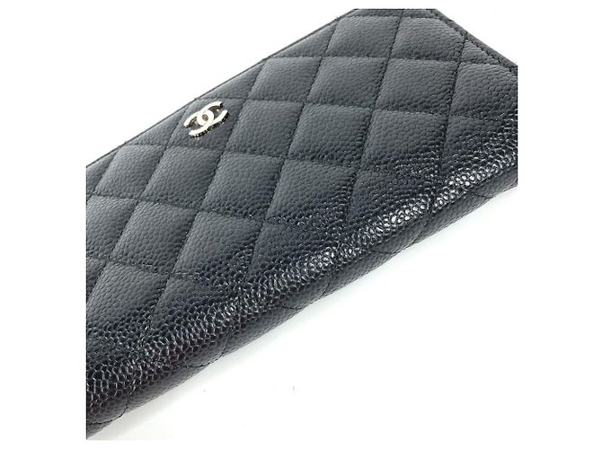 Chanel CC Coco Mark gesteppte Bifold-Langbörse Schwarz - Ansicht 3