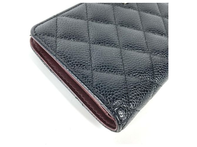 Chanel CC Coco Mark gesteppte Bifold-Langbörse Schwarz - Ansicht 4