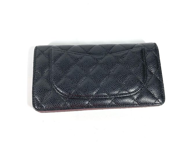 Chanel CC Coco Mark gesteppte Bifold-Langbörse Schwarz - Ansicht 7