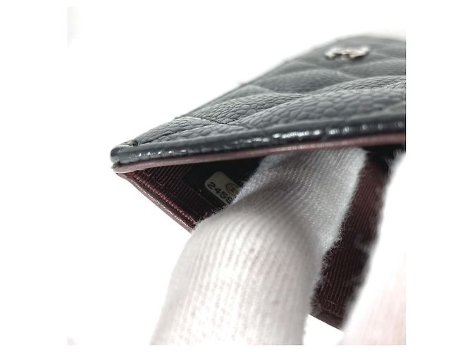 Chanel CC Coco Mark gesteppte Bifold-Langbörse Schwarz - Ansicht 9