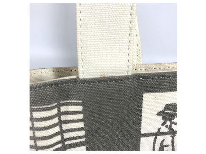 Chanel Handtasche Windows Linie Braun Weiß - Ansicht 12
