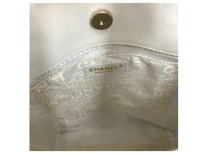 Chanel Handtasche Windows Linie Braun Weiß - Ansicht 15