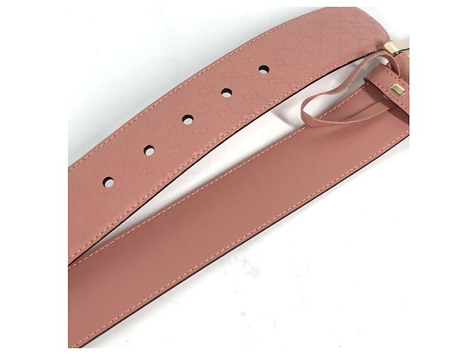 Gucci Micro Guccissima GG Ledergürtel Pink - Ansicht 11