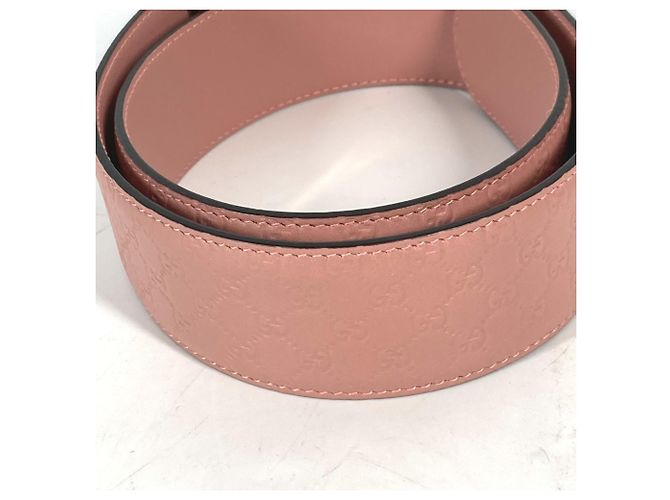 Gucci Micro Guccissima GG Ledergürtel Pink - Ansicht 6