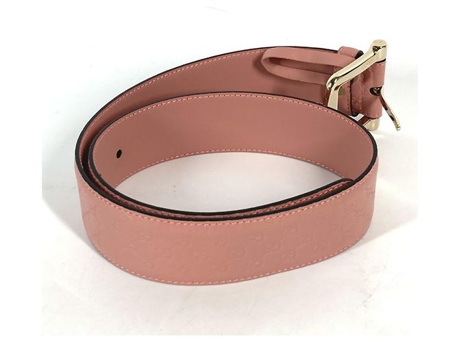 Gucci Micro Guccissima GG Ledergürtel Pink - Ansicht 7
