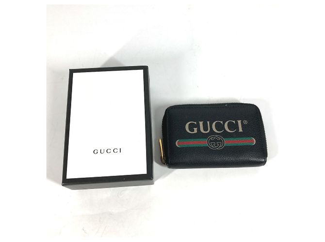 Monedero de cuero negro Gucci - vista 2