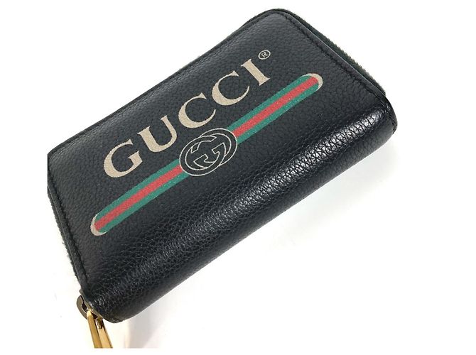 Monedero de cuero negro Gucci - vista 3