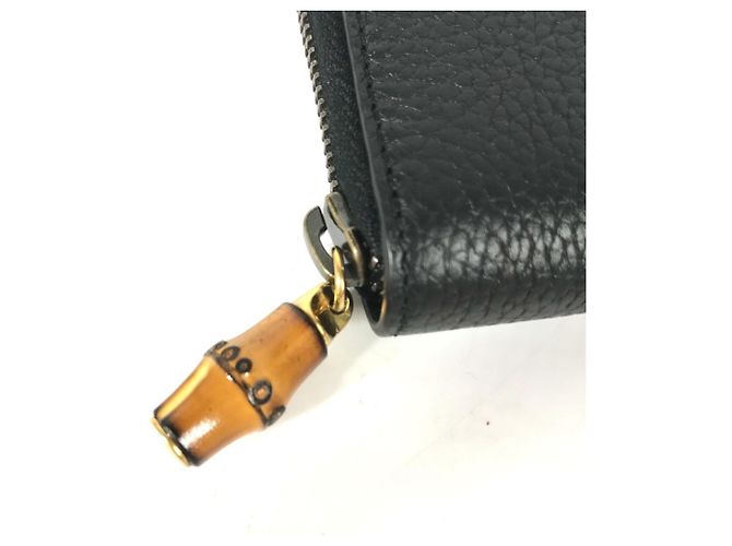 Cartera larga con cremallera redonda de bambú GG Marmont de Gucci Azul marino - vista 4