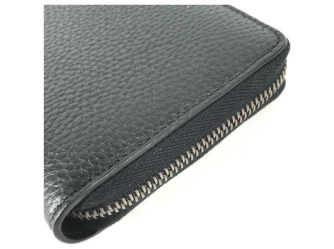 Cartera larga con cremallera redonda de bambú GG Marmont de Gucci Azul marino - vista 5