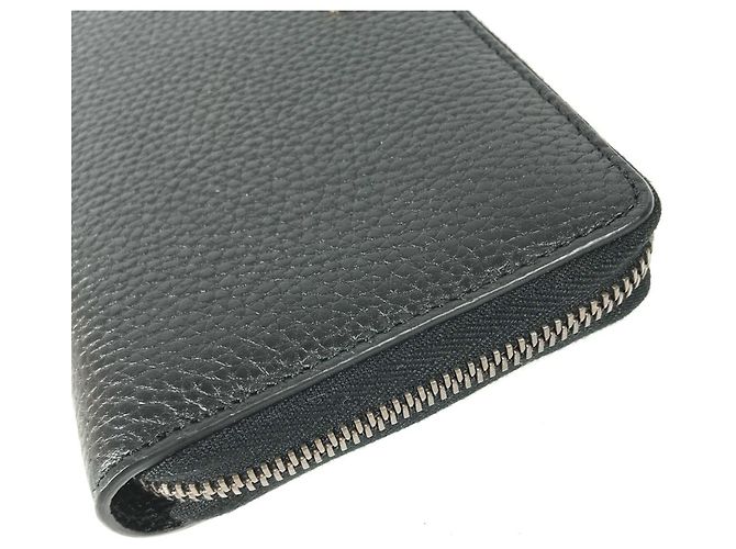 Cartera larga con cremallera redonda de bambú GG Marmont de Gucci Azul marino - vista 9
