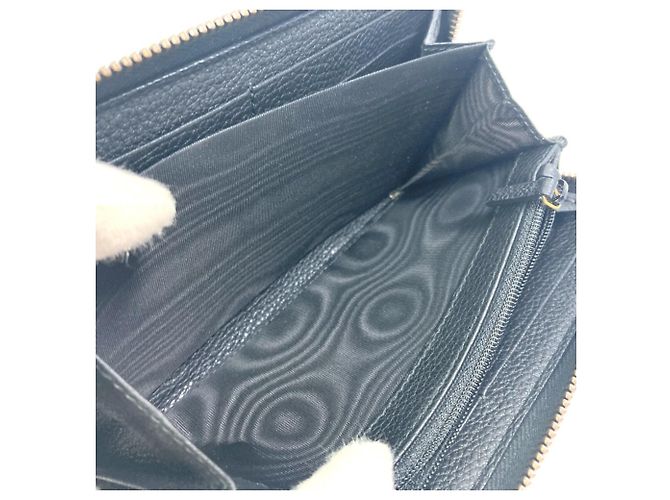 Gucci Black Leather Long Wallet - view 11
