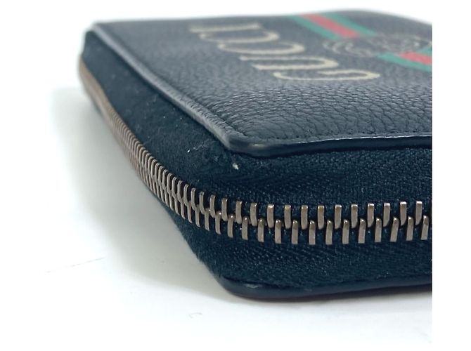 Gucci Black Leather Long Wallet - view 4
