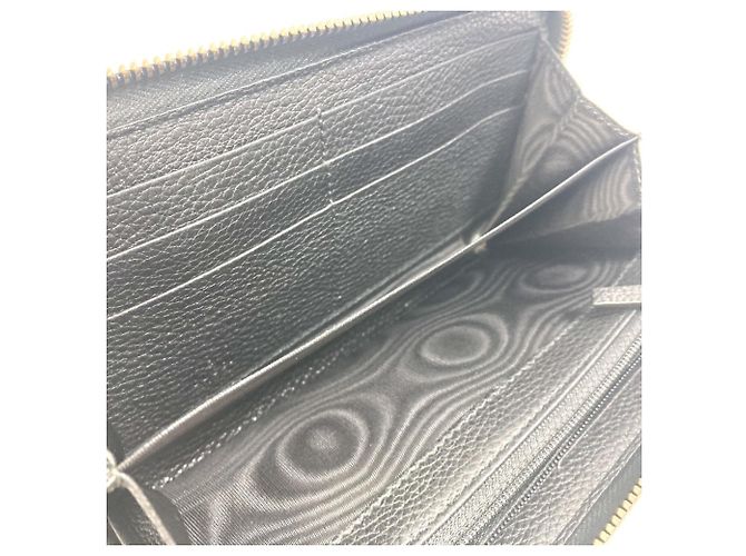Gucci Black Leather Long Wallet - view 9