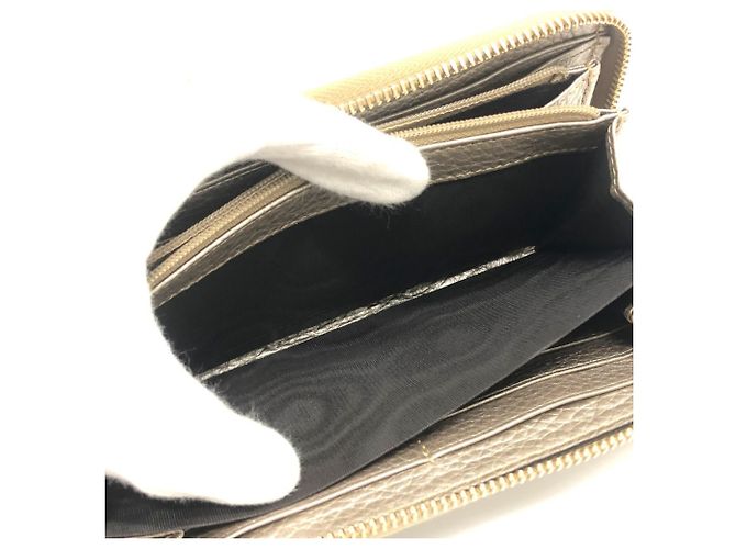 Billetera Continental Gucci Bamboo Dorado - vista 10