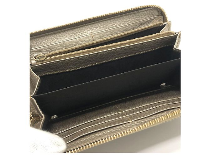 Billetera Continental Gucci Bamboo Dorado - vista 7
