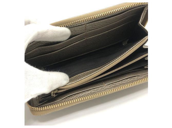Billetera Continental Gucci Bamboo Dorado - vista 8