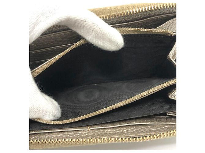 Billetera Continental Gucci Bamboo Dorado - vista 9