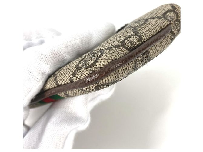 Monedero Gucci GG Supreme Ophidia Beige - vista 9
