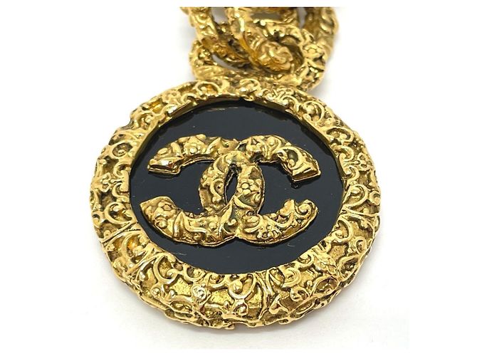 Charm per borsa vintage Chanel Coco Mark Nero D'oro - vista 2