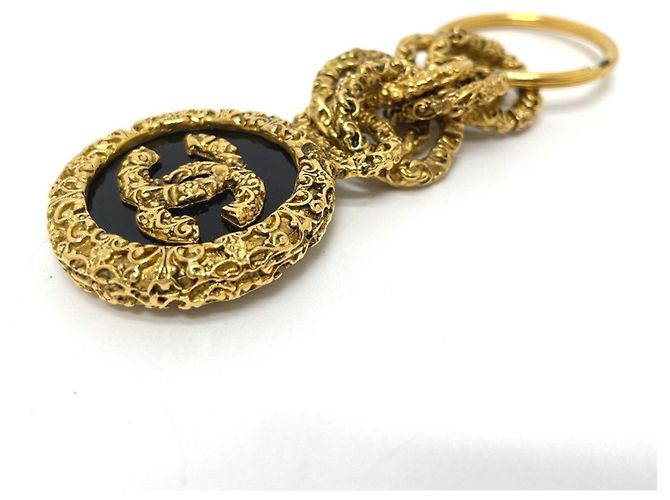 Charm per borsa vintage Chanel Coco Mark Nero D'oro - vista 4