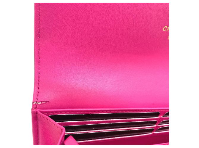 Cartera larga Chanel Matelassé Boy en rosa - vista 6