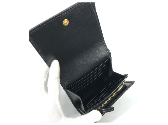 Gucci 621891 Compact Horsebit Medium Wallet Black - view 13