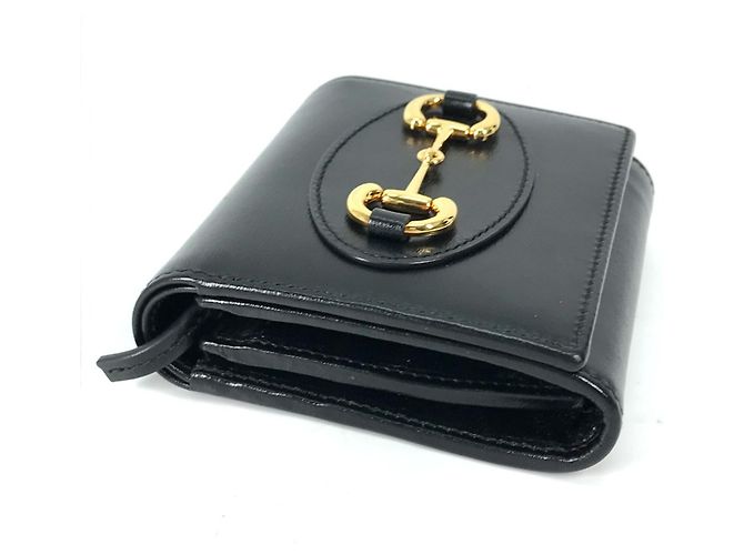 Gucci 621891 Compact Horsebit Medium Wallet Black - view 4