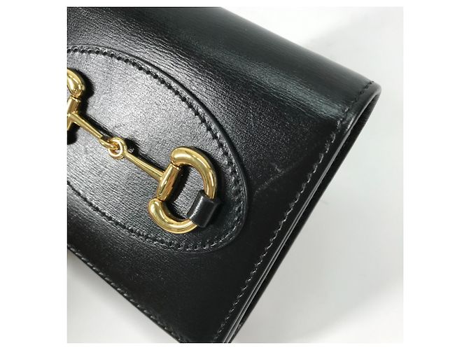 Gucci 621891 Compact Horsebit Medium Wallet Black - view 6