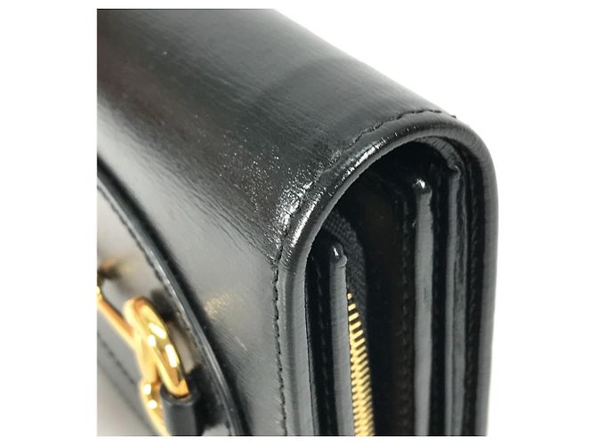 Gucci 621891 Compact Horsebit Medium Wallet Black - view 9