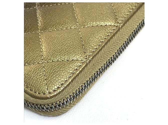 Cartera Larga Matelassé Gradiente Chanel Castaño Dorado - vista 10