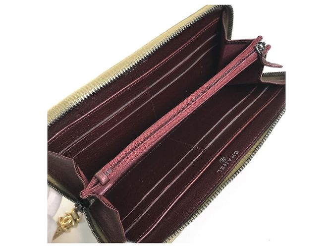 Cartera Larga Matelassé Gradiente Chanel Castaño Dorado - vista 11