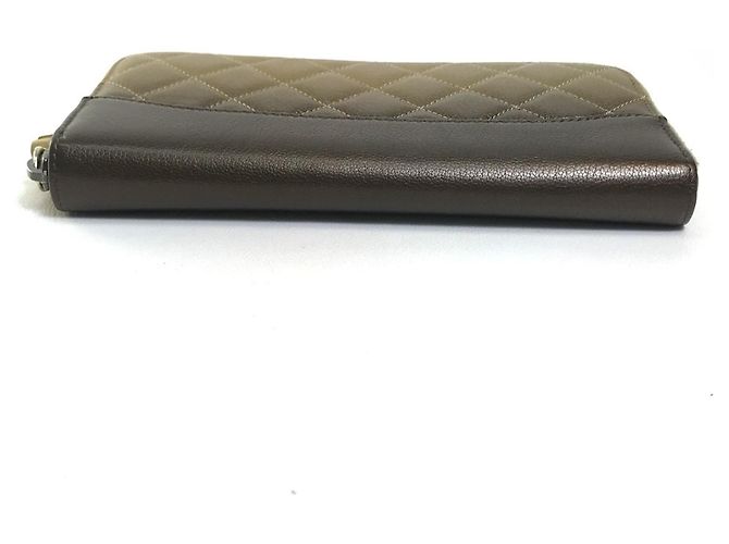 Cartera Larga Matelassé Gradiente Chanel Castaño Dorado - vista 4