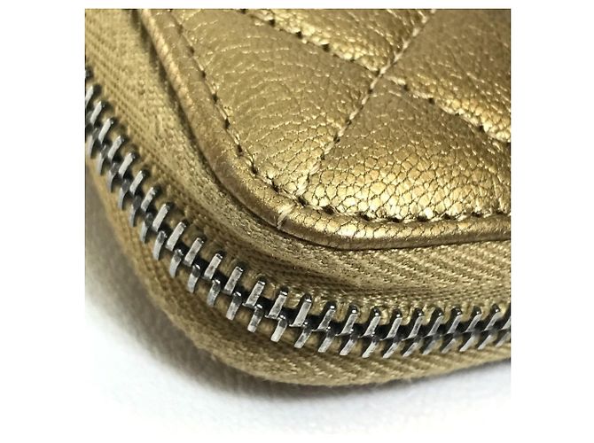 Cartera Larga Matelassé Gradiente Chanel Castaño Dorado - vista 7